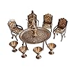 Rajasthani Handcrafted Brass Vintage Unique Elegant Maharaja Set